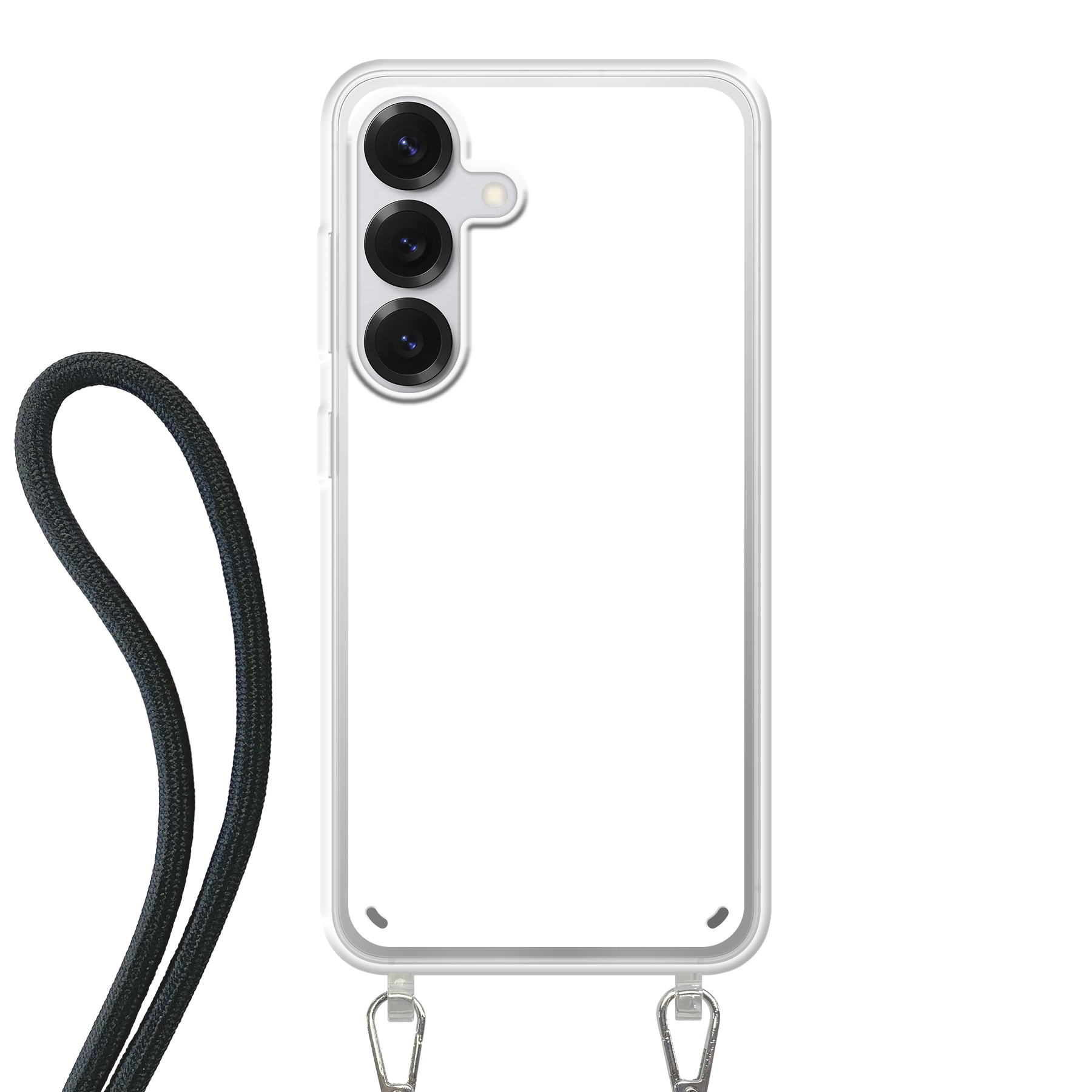 Samsung Galaxy S25 Crossbody case (back printed, transparent)