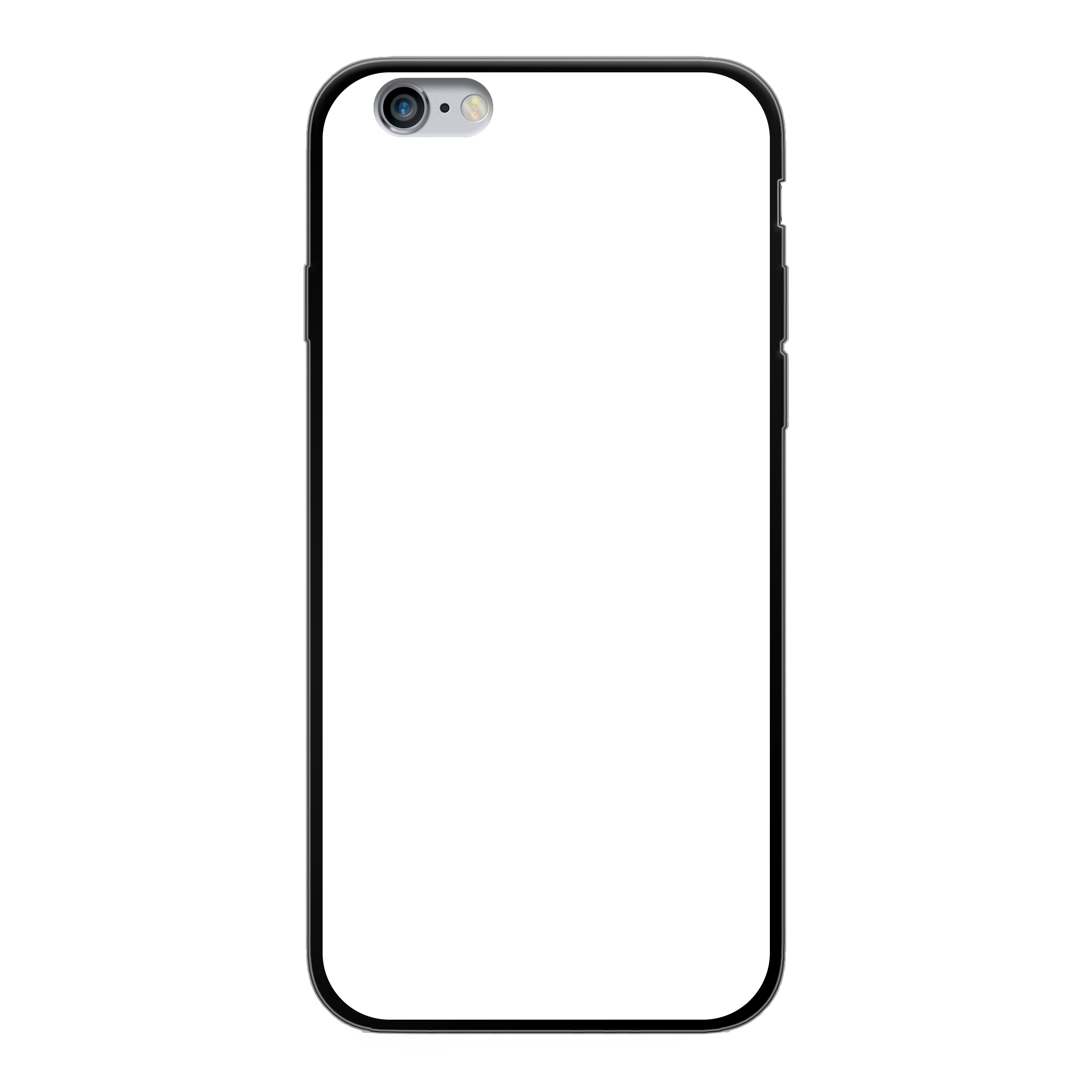 Apple iPhone 6 / 6s Soft case (back printed, black)