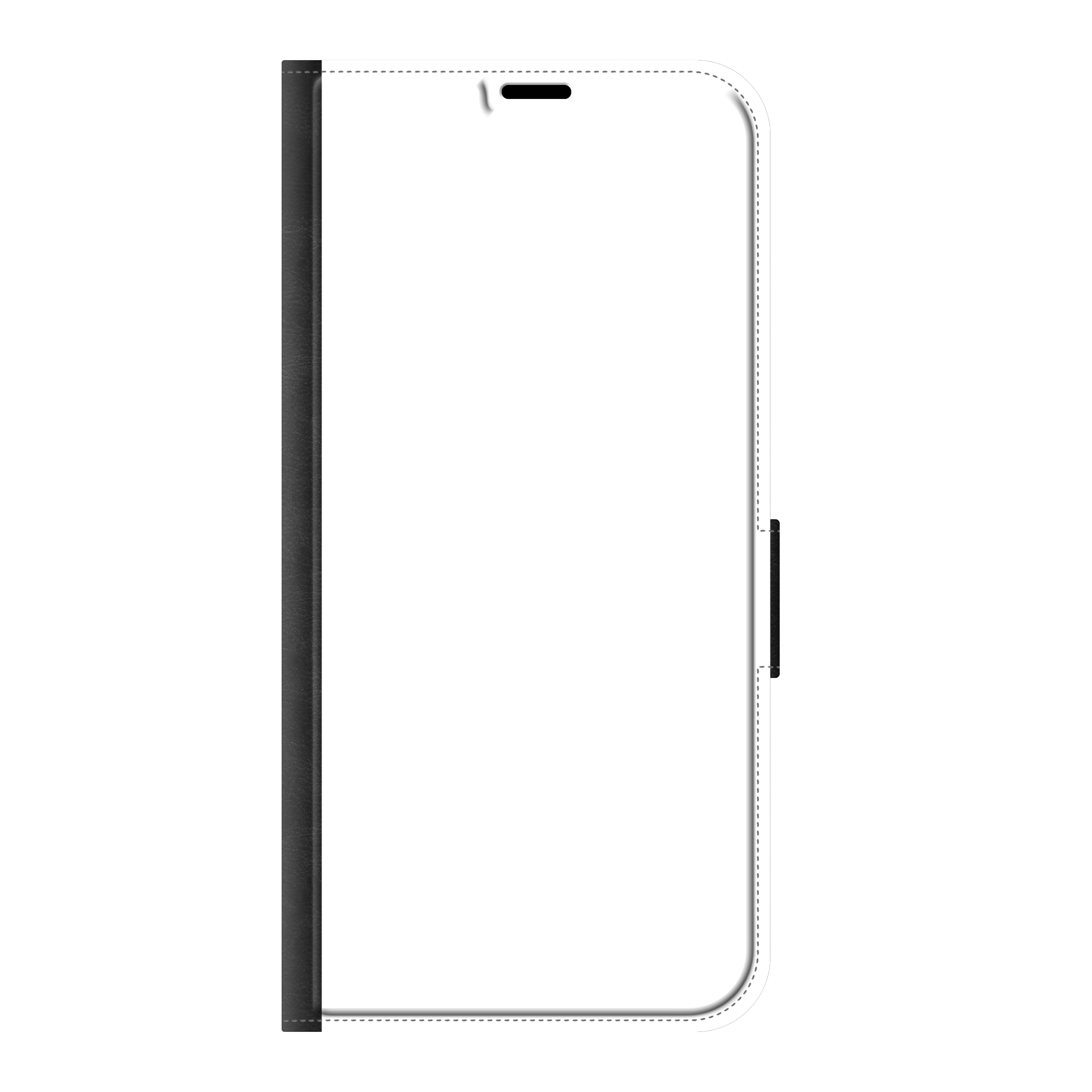 Samsung Galaxy S26 FE Wallet case (front printed, black)