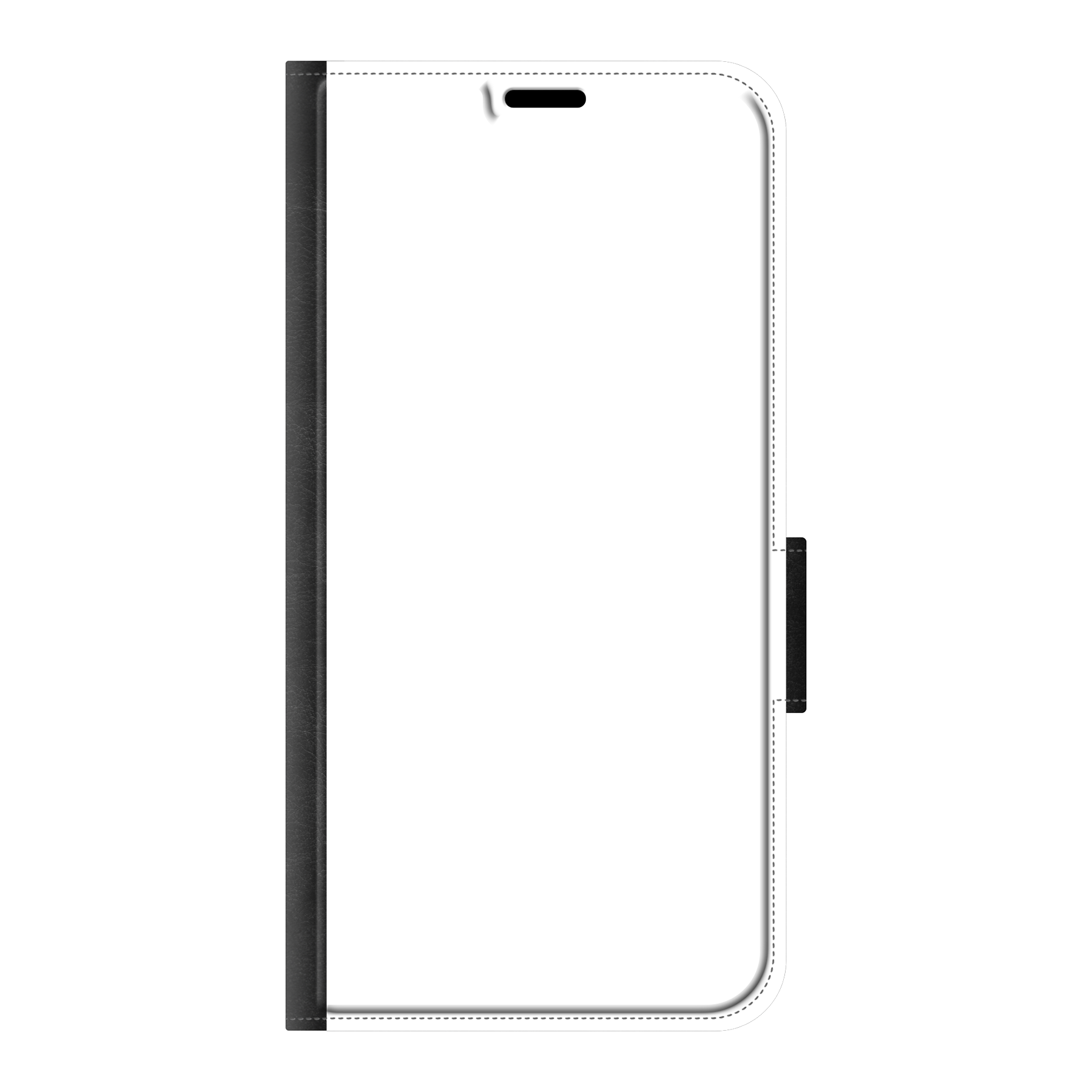 Apple iPhone 17 Wallet case (front printed, black)