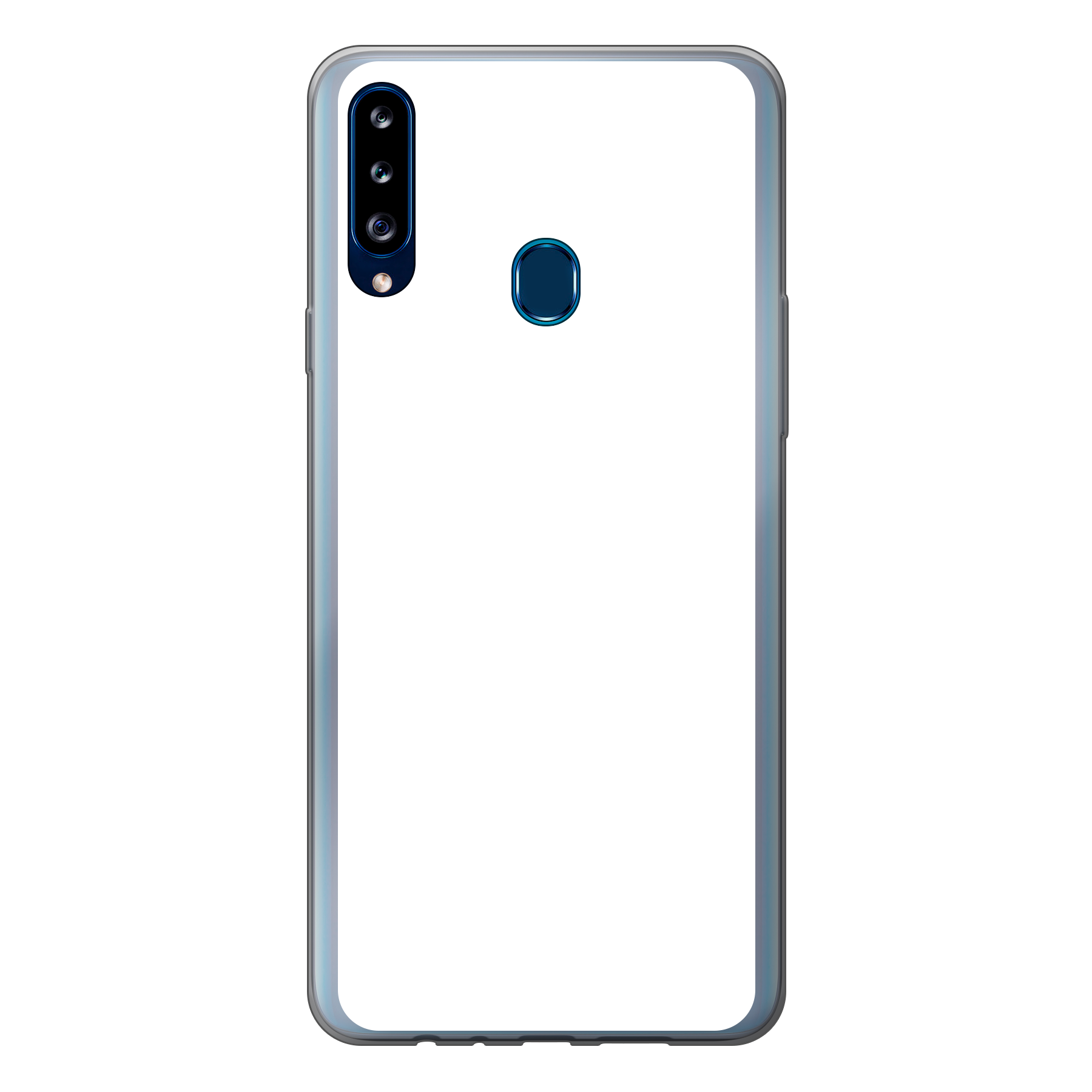 Samsung Galaxy A20s soft case (back printed, transparent)