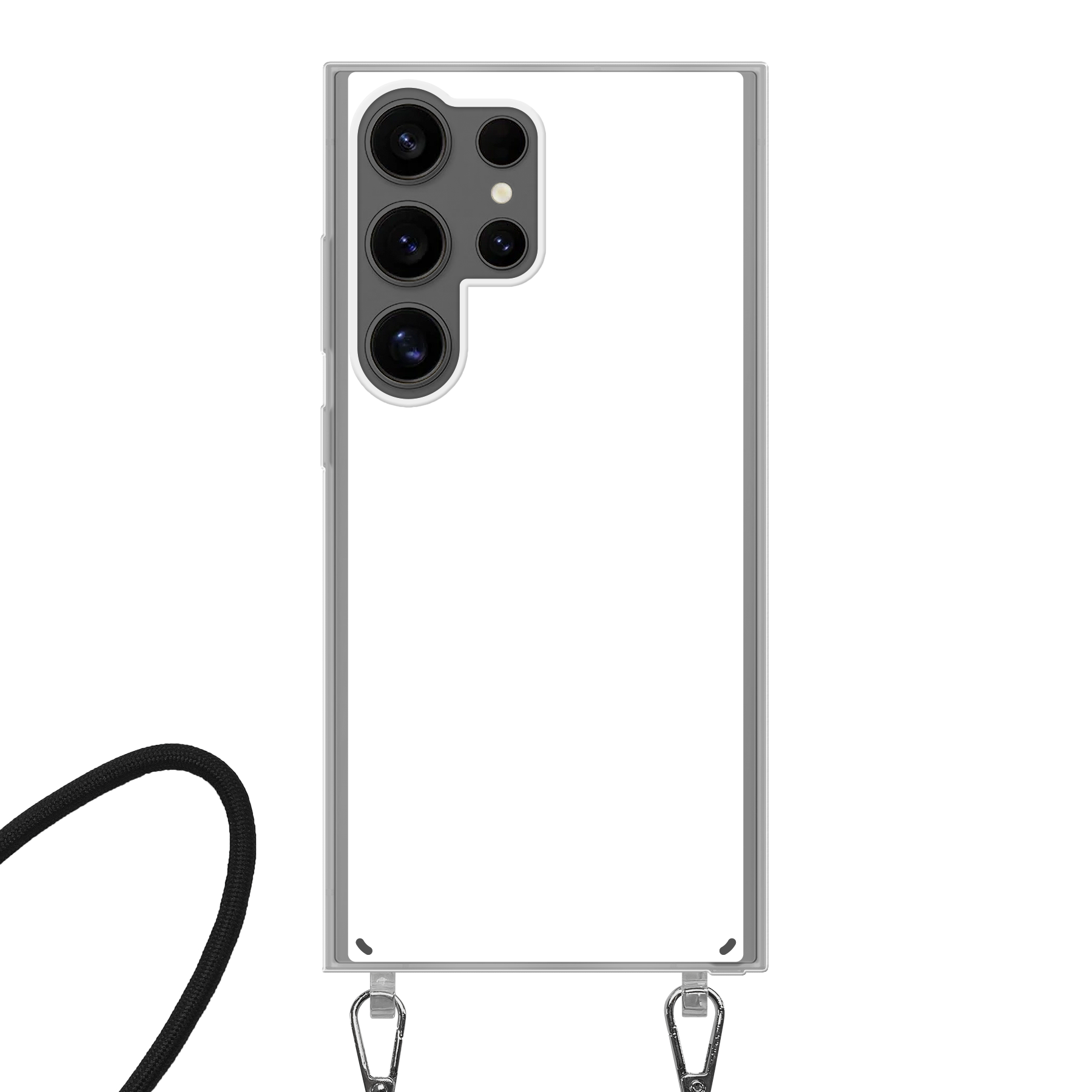 Samsung Galaxy S24 Ultra Crossbody case (back printed, transparent)