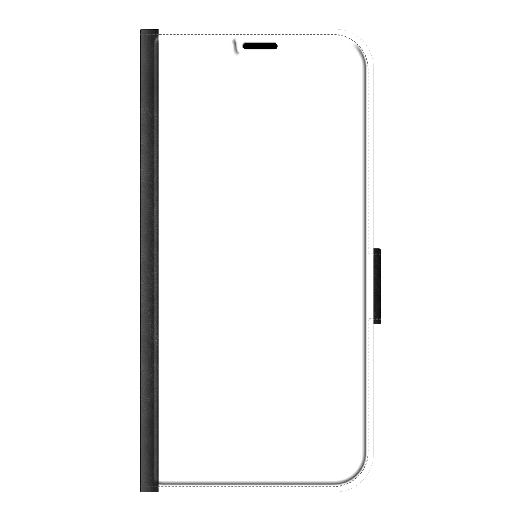 Apple iPhone 17 Pro Max Wallet case (front printed, black)