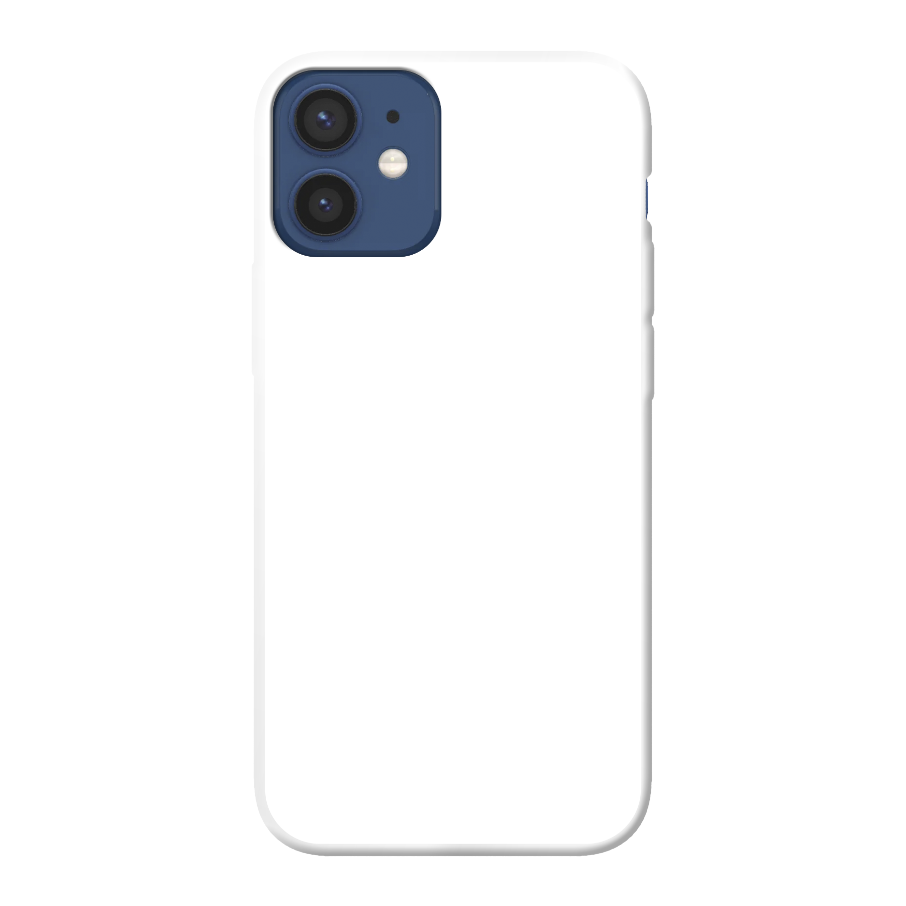Apple iPhone 12 Pro Max case (back printed, white)