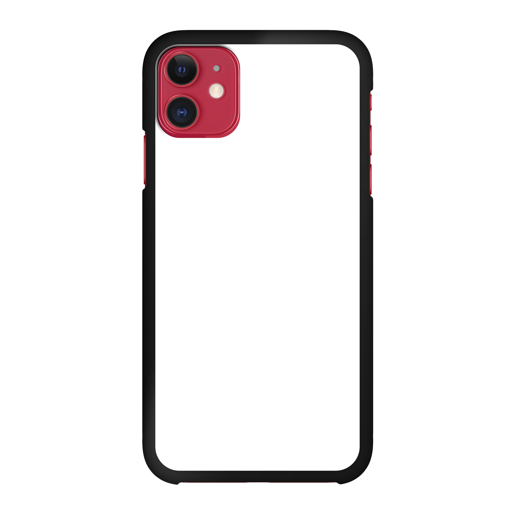 Apple iPhone 11 Hard case (back printed, black)