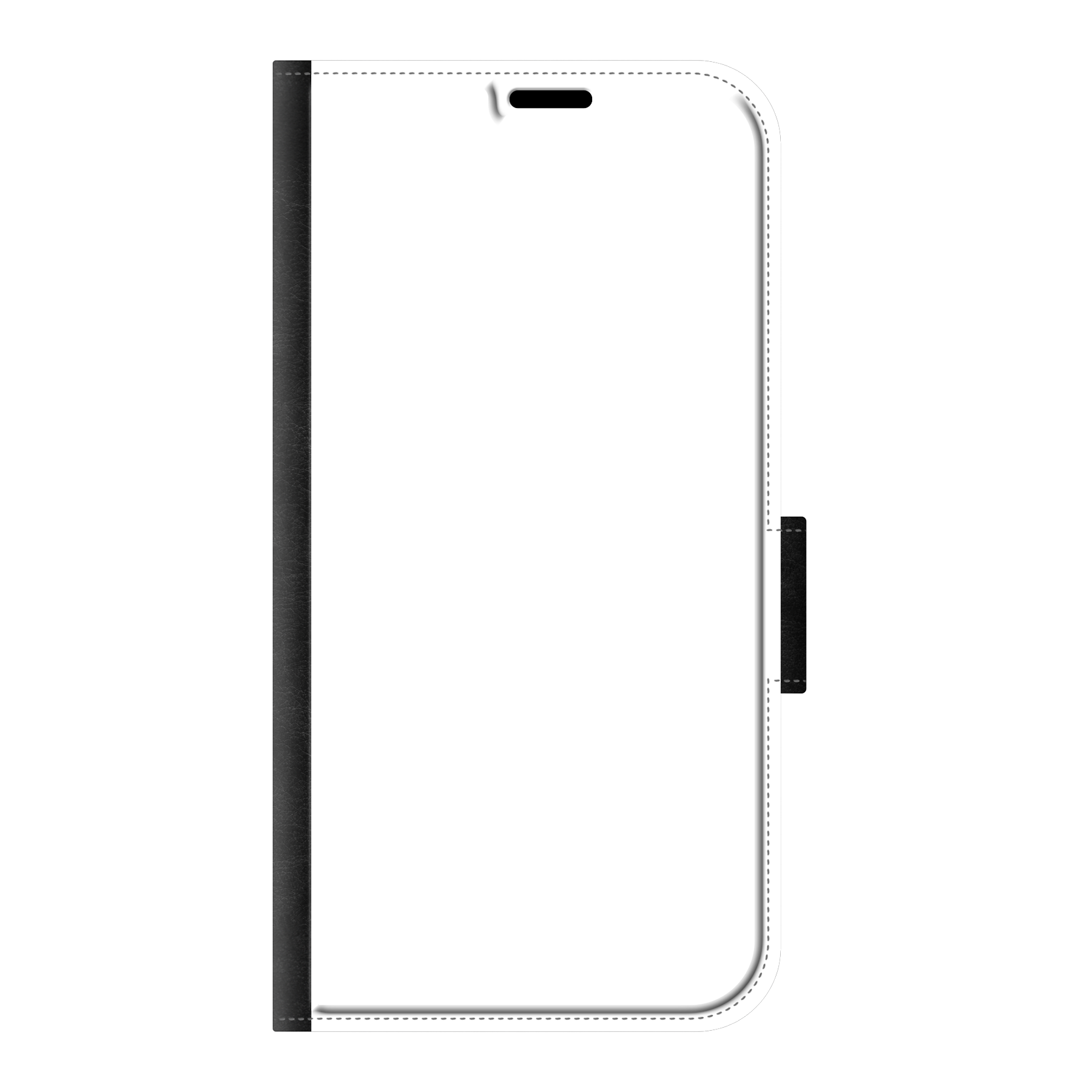 Apple iPhone 16 Wallet case (front printed, black)