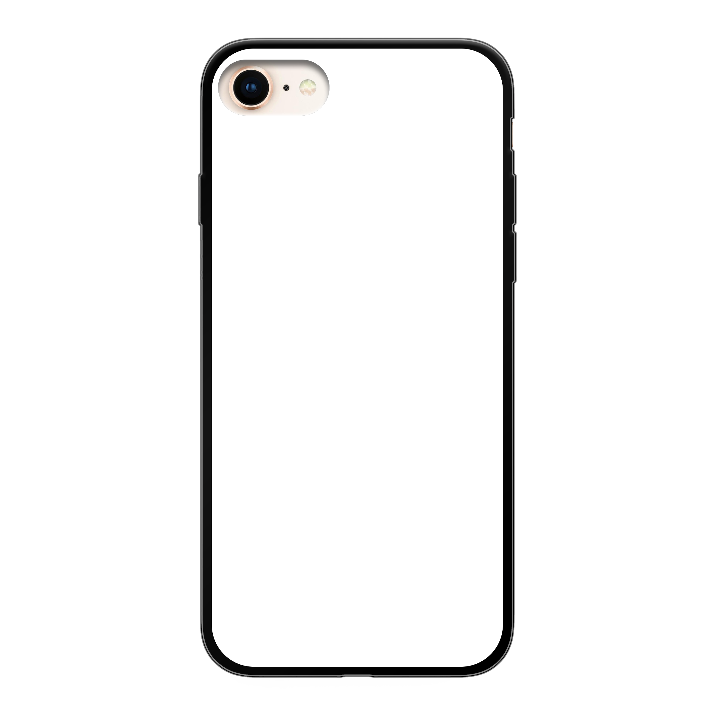 Apple iPhone 7 / 8 / SE (2020) / SE (2022) Soft case (back printed, black)