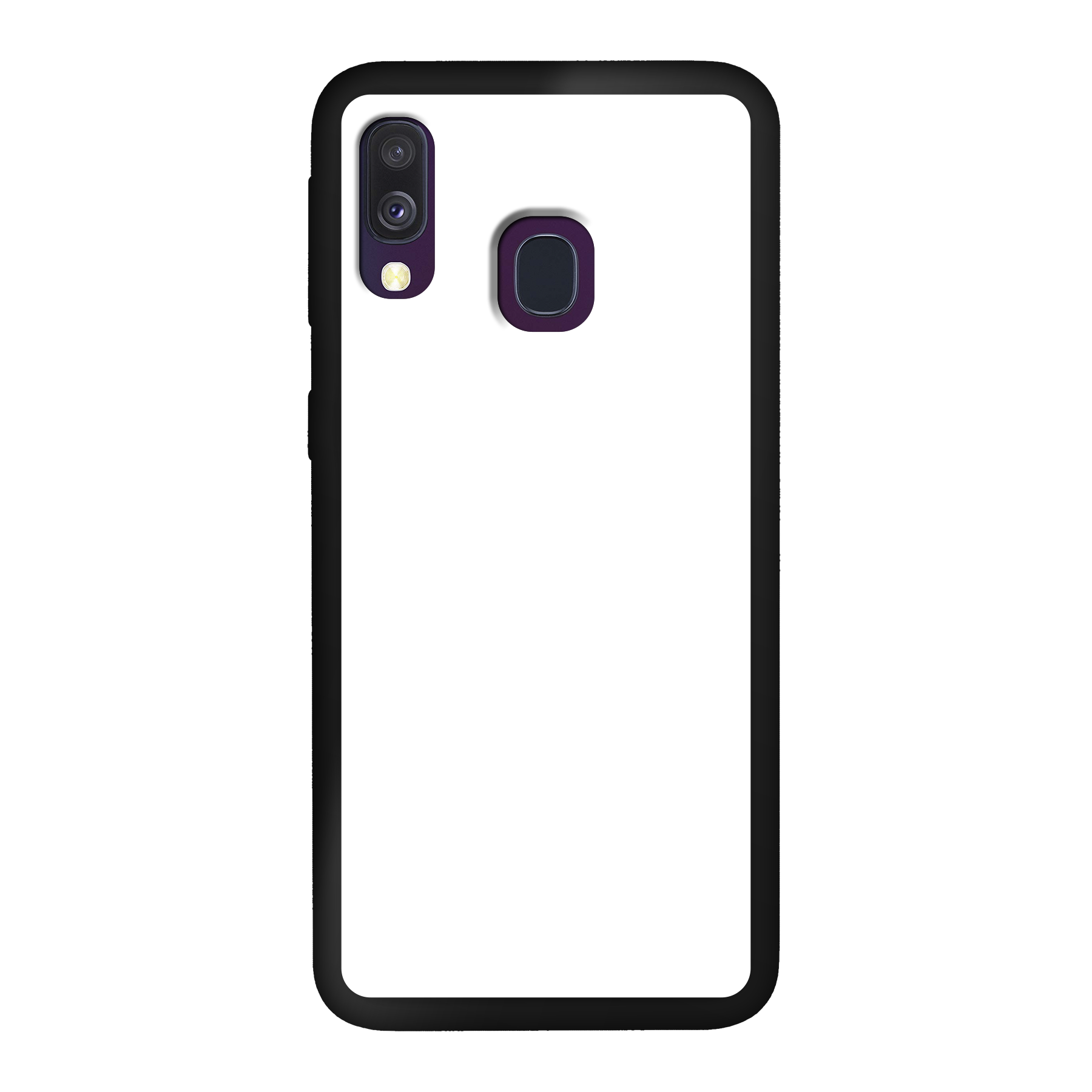 Samsung Galaxy A40 Soft Case (back printed, black)