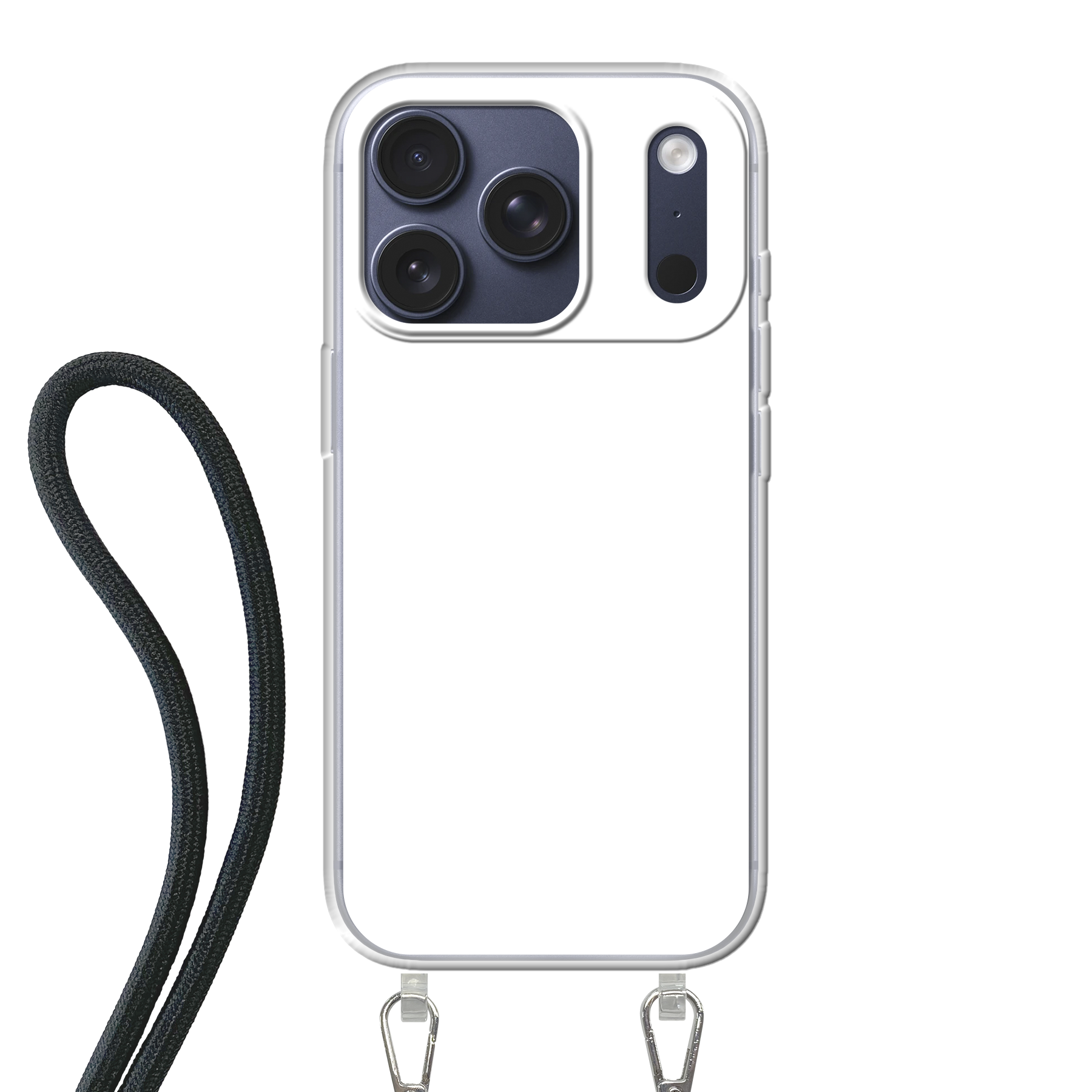 Apple iPhone 17 Pro Crossbody case (back printed, transparent)