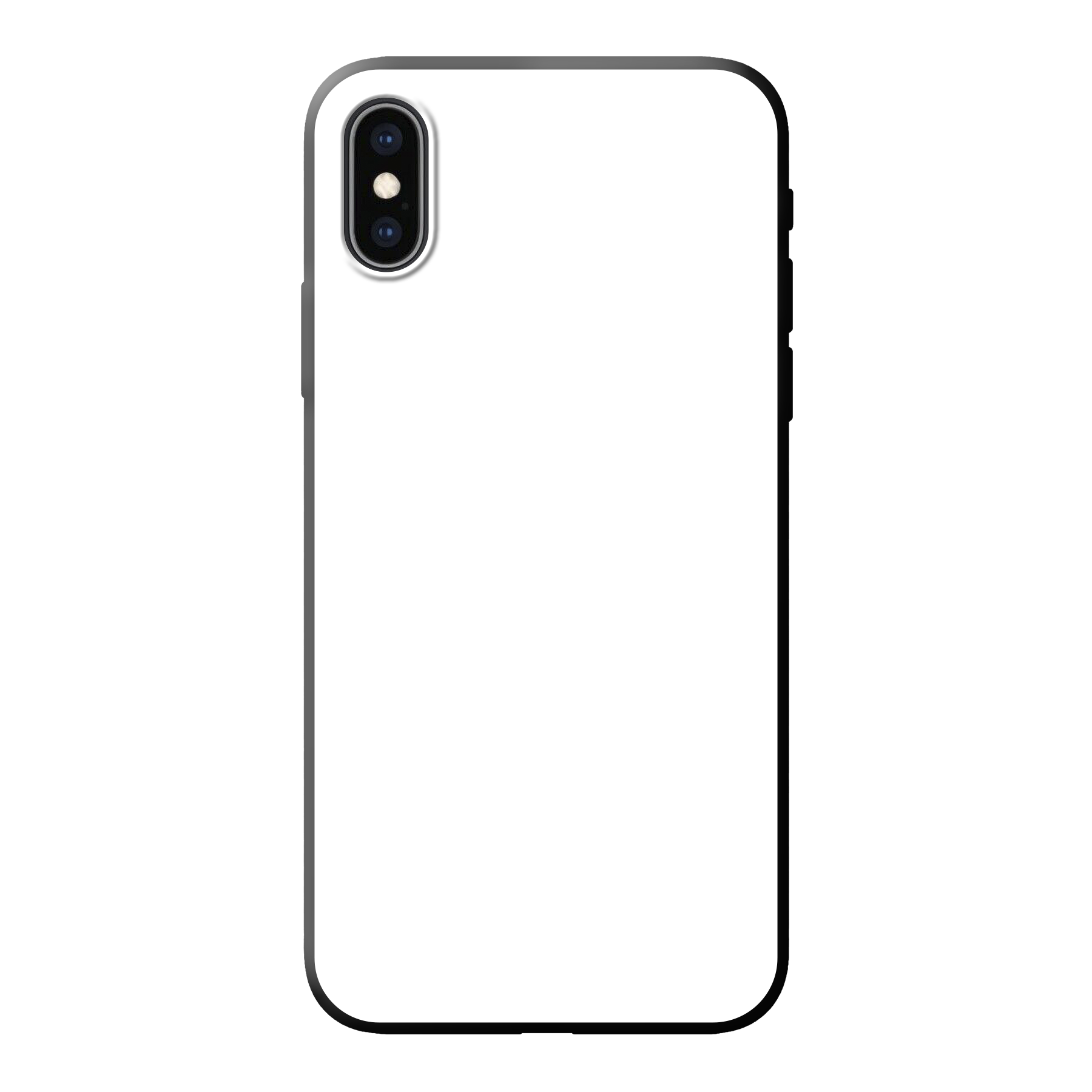 Apple iPhone X / Xs Soft case (back printed, black)