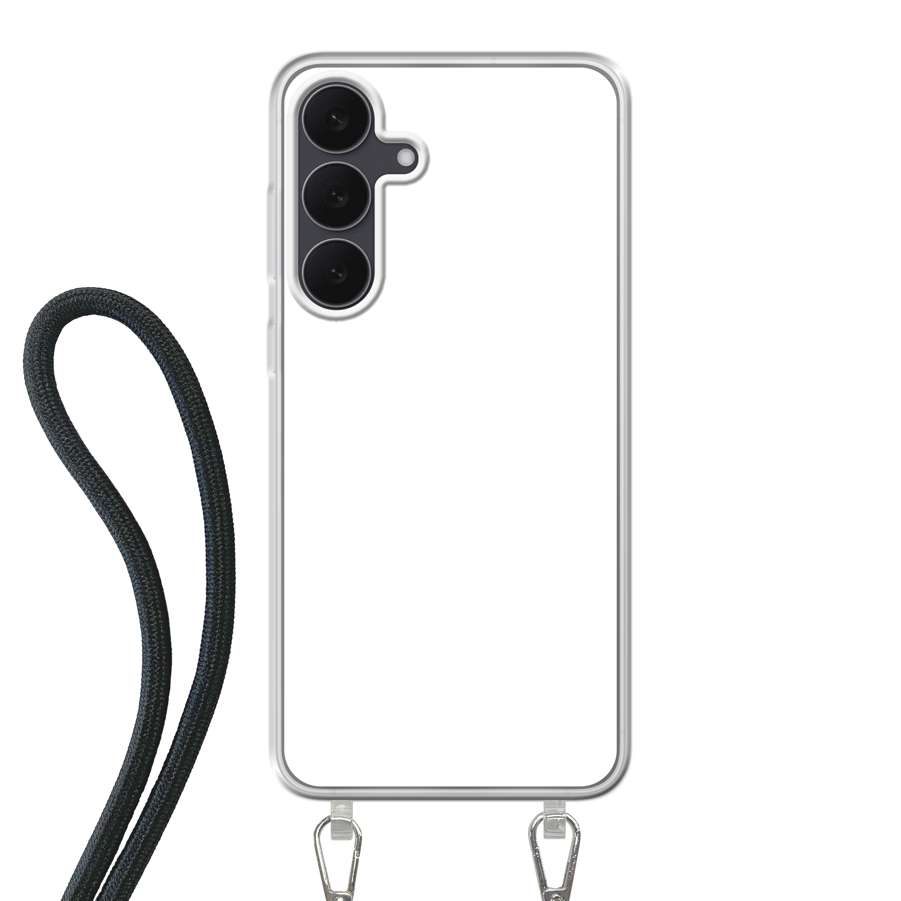 Samsung Galaxy S25 FE Crossbody case (back printed, transparent)