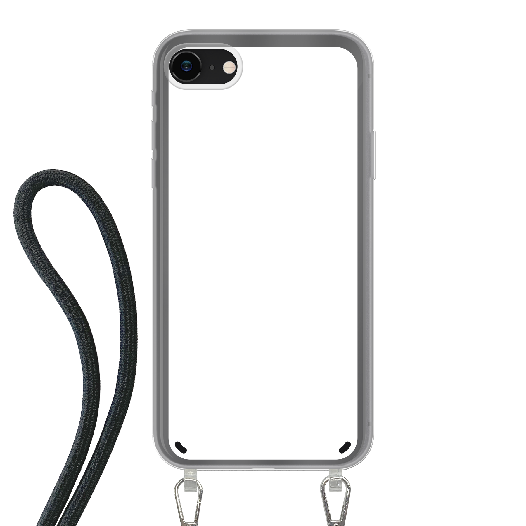 Apple iPhone 7 / 8 / SE (2020) / SE (2022) Crossbody case (back printed, transparent)
