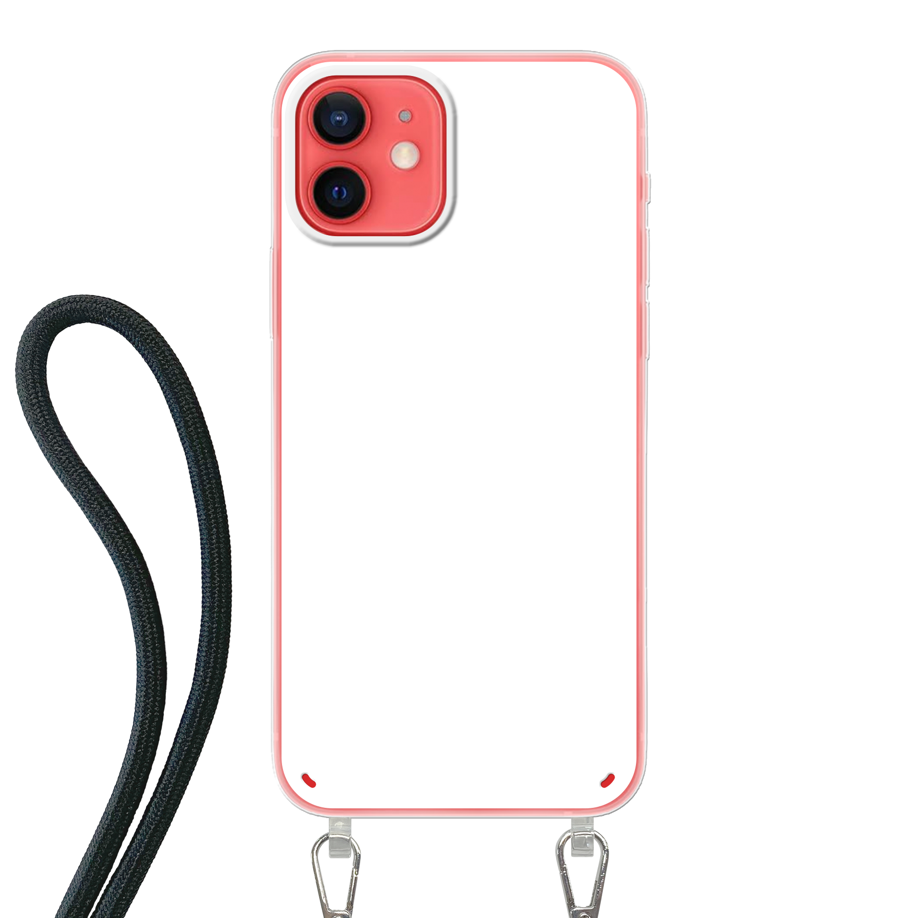 Apple iPhone 12 / iPhone 12 Pro Crossbody case (back printed, transparent)