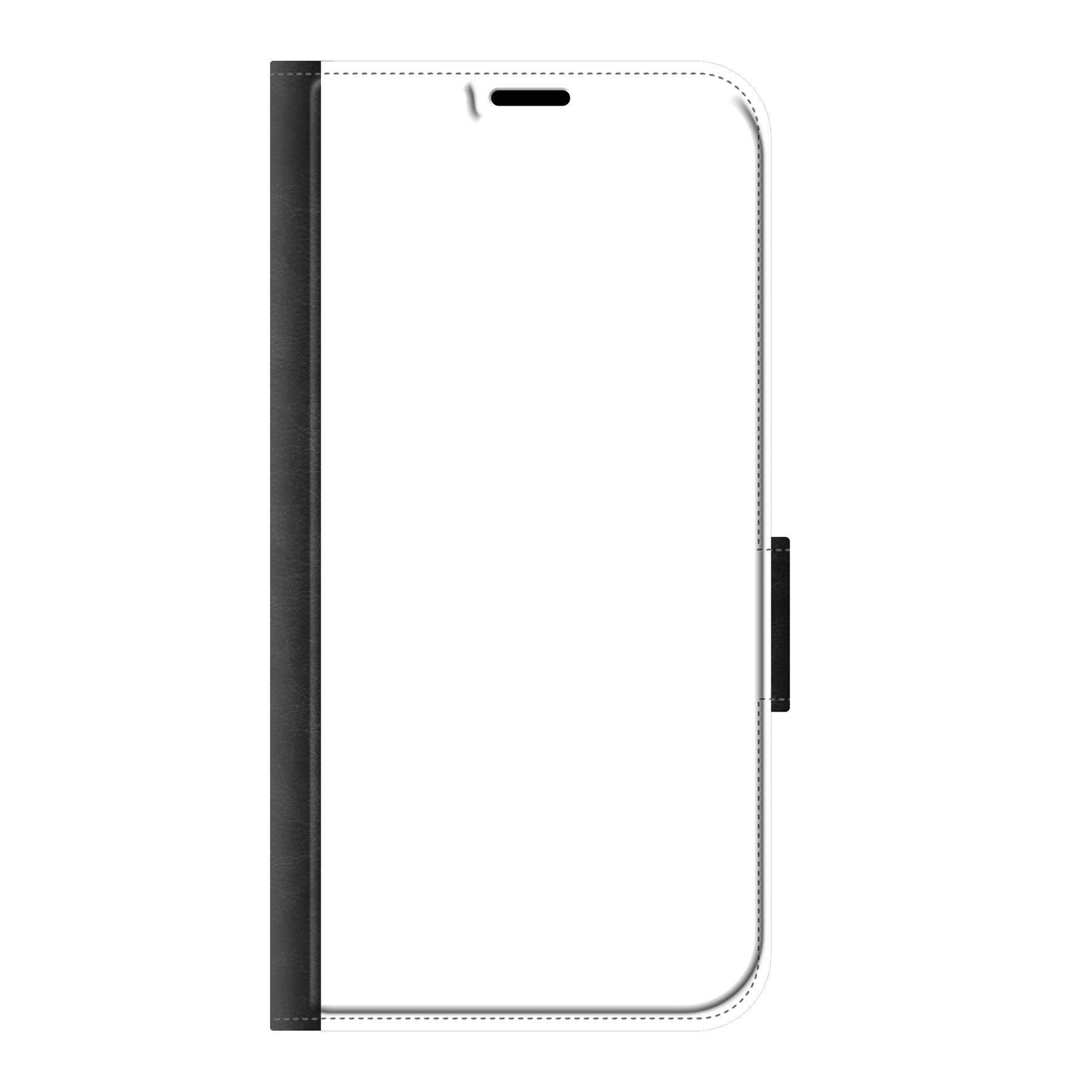 Apple iPhone 12 / iPhone 12 Pro Wallet case (front printed, black)