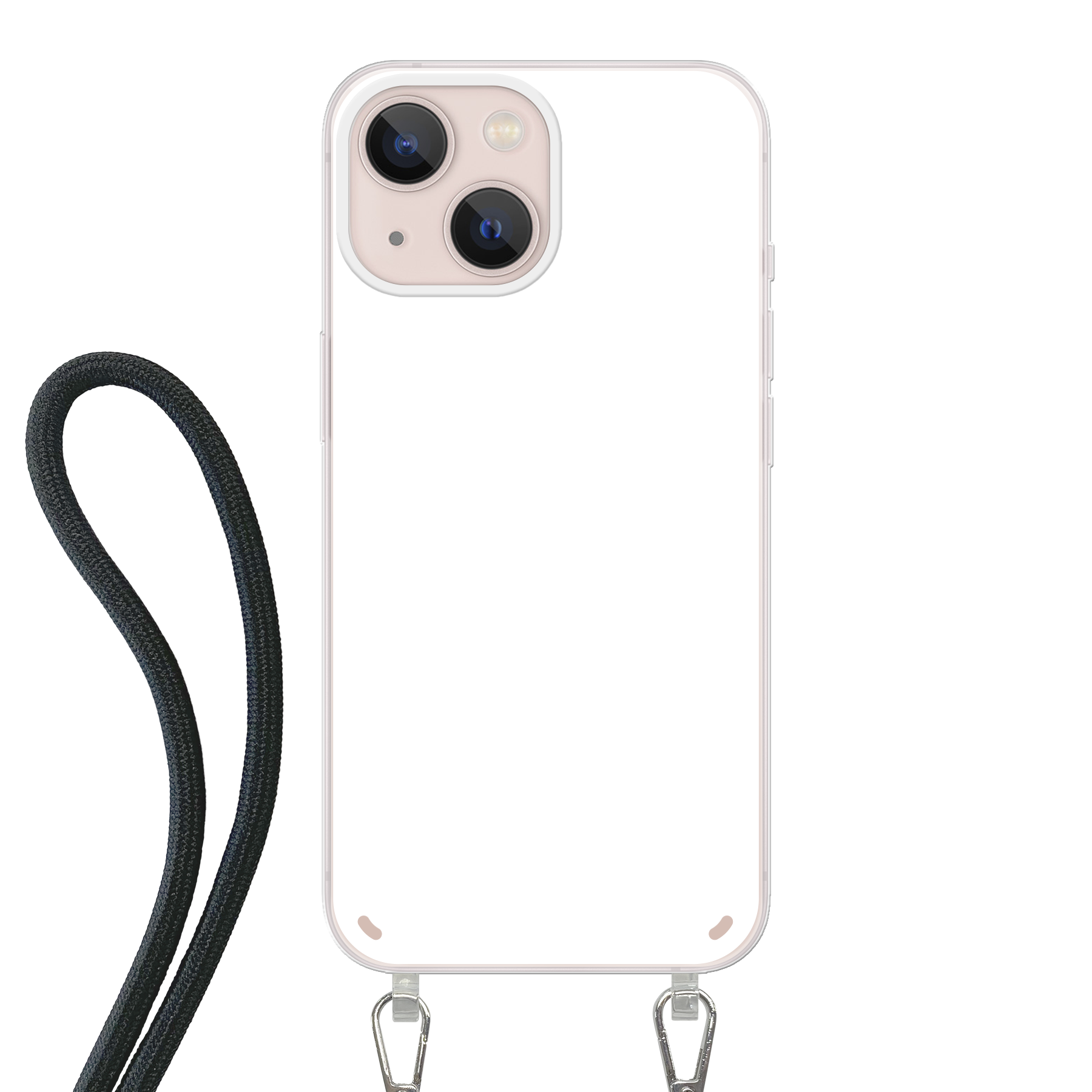 Apple iPhone 13 mini Crossbody case (back printed, transparent)