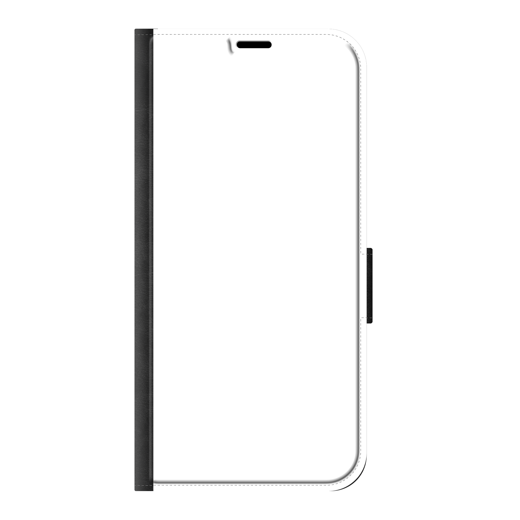 Samsung Galaxy A57 Wallet case (front printed, black)